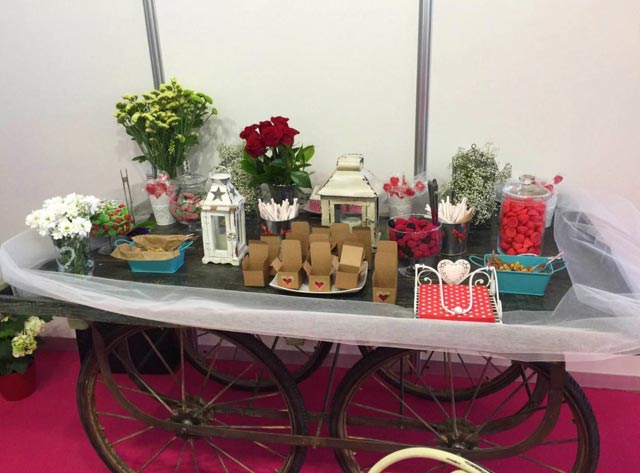 Mesa dulce para nuestro stand en Expo Mujer España 2015