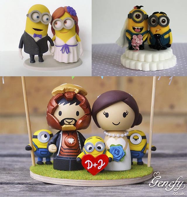 Figuras de Minions para tartas de bodas