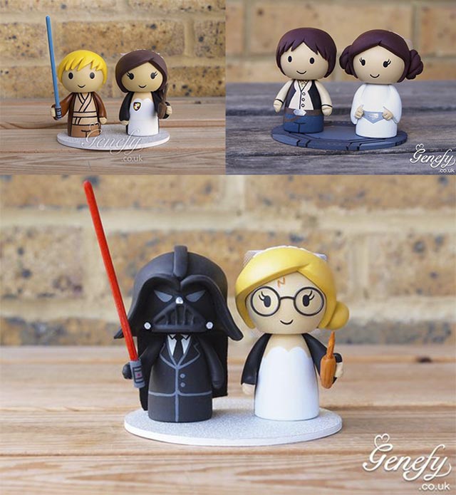 Figuras Star Wars para tartas de bodas