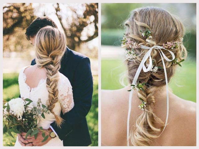 Peinados con trenzas para novias que celebran su boda en otoño