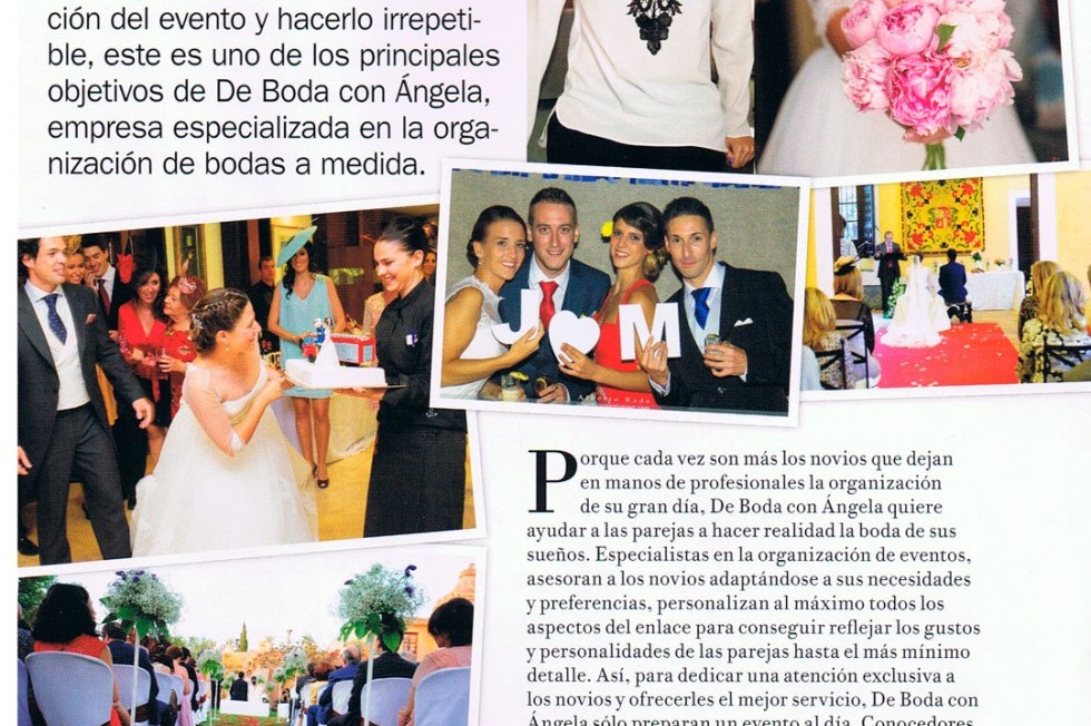 De boda con Ángela en la revista 