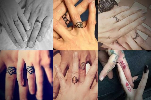 Cambiando los anillos de boda por preciosos tatuajes