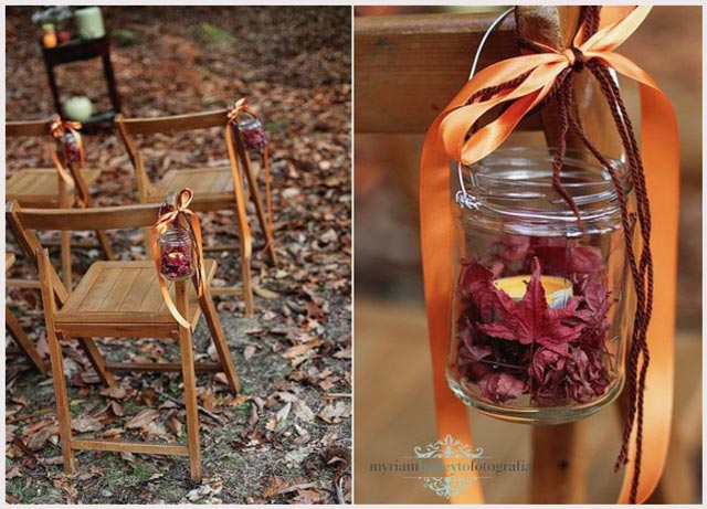 Decoración con flores silvestres para vuestra boda en otoño