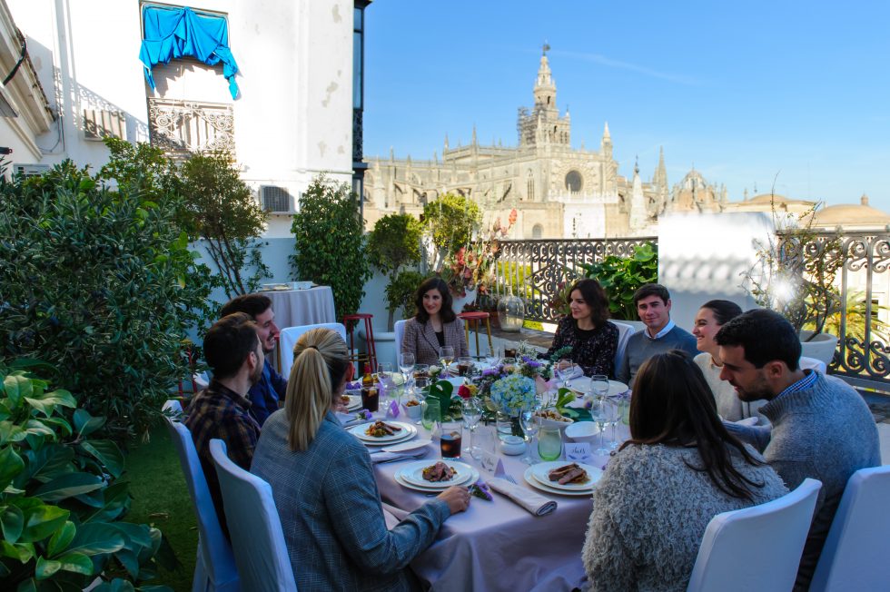 Comida de empresa de Navidad en Sevilla (Evento privado en De boda con Ángela)
